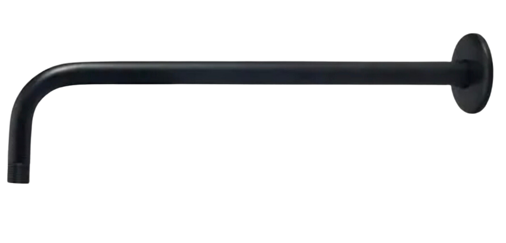 SHOWER ARM ROUND BLACK