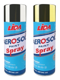 LIDA SPRAY PAINT 400ML-PLATING GOLD
