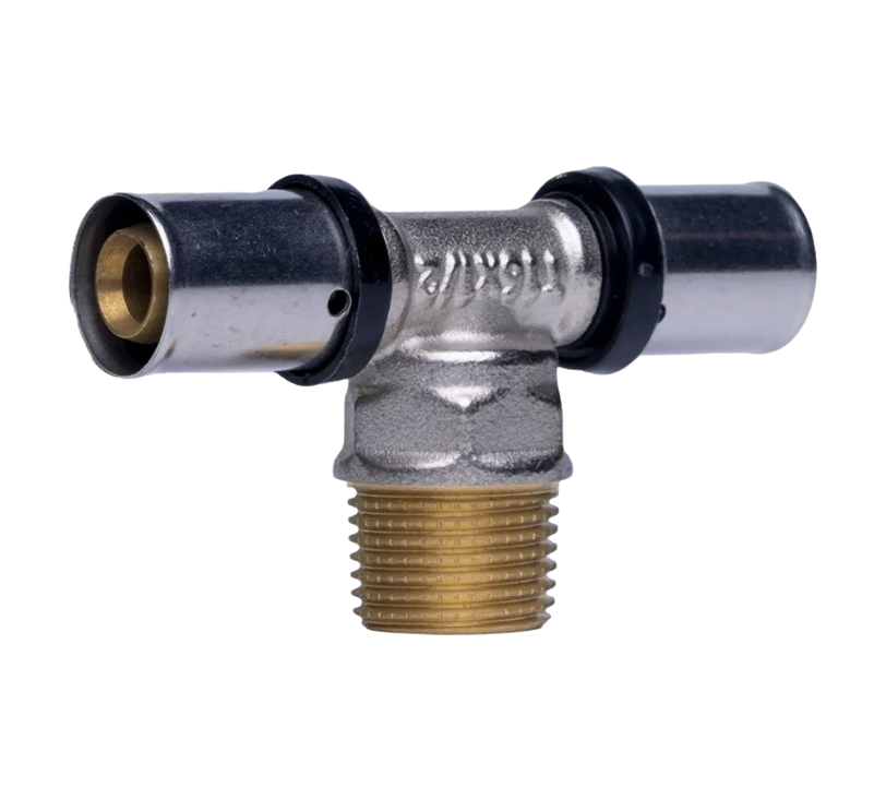 PEX CRIMP TEE MALE 16X1/2