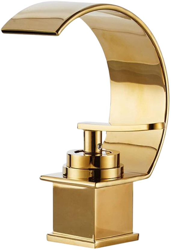 BASIN MIXER BRUSHED GOLD (HGS-534-3)
