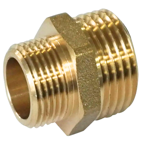 BRASS REDUCING COUPLER MXM