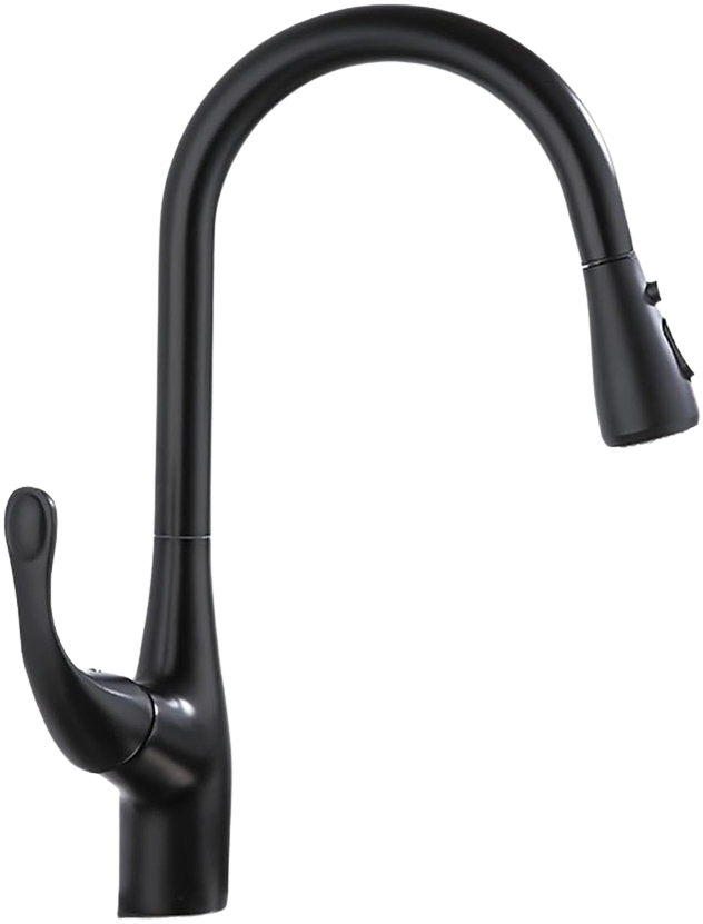 SINK MIXER DECK TYPE BLACK 3 FUNCTION (HGH-532-2)