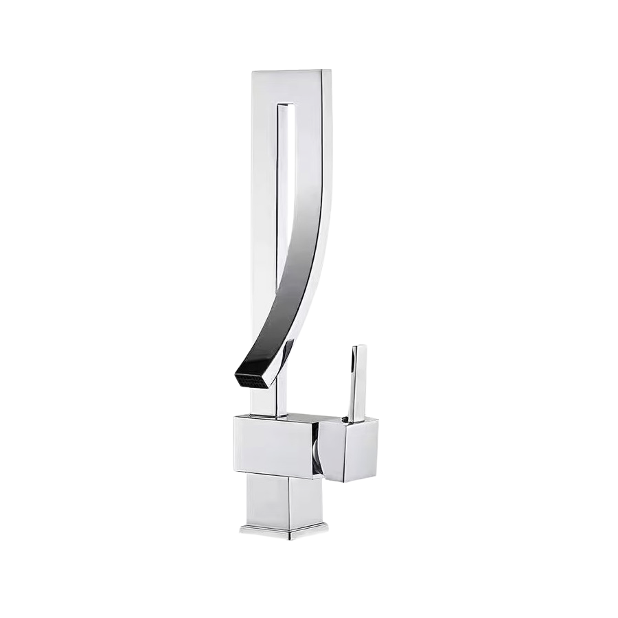 SQUARE SINK MIXER DECK CHROME SLIK (HG5181)