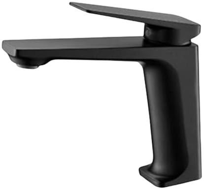 BASIN MIXER SQUARE BLACK SHORT (HGS5262)