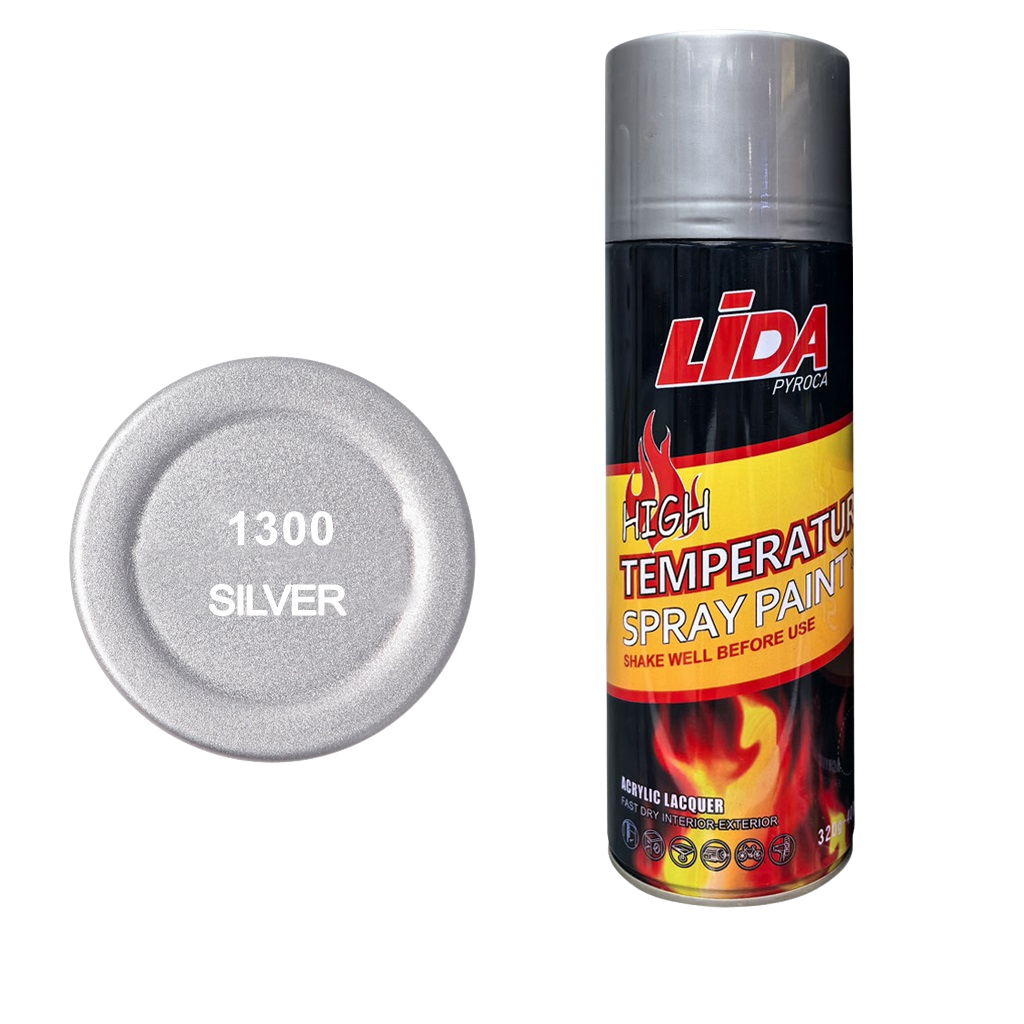 LIDA SILVER SPRAY PAINT 400ML 24PC PER BOX