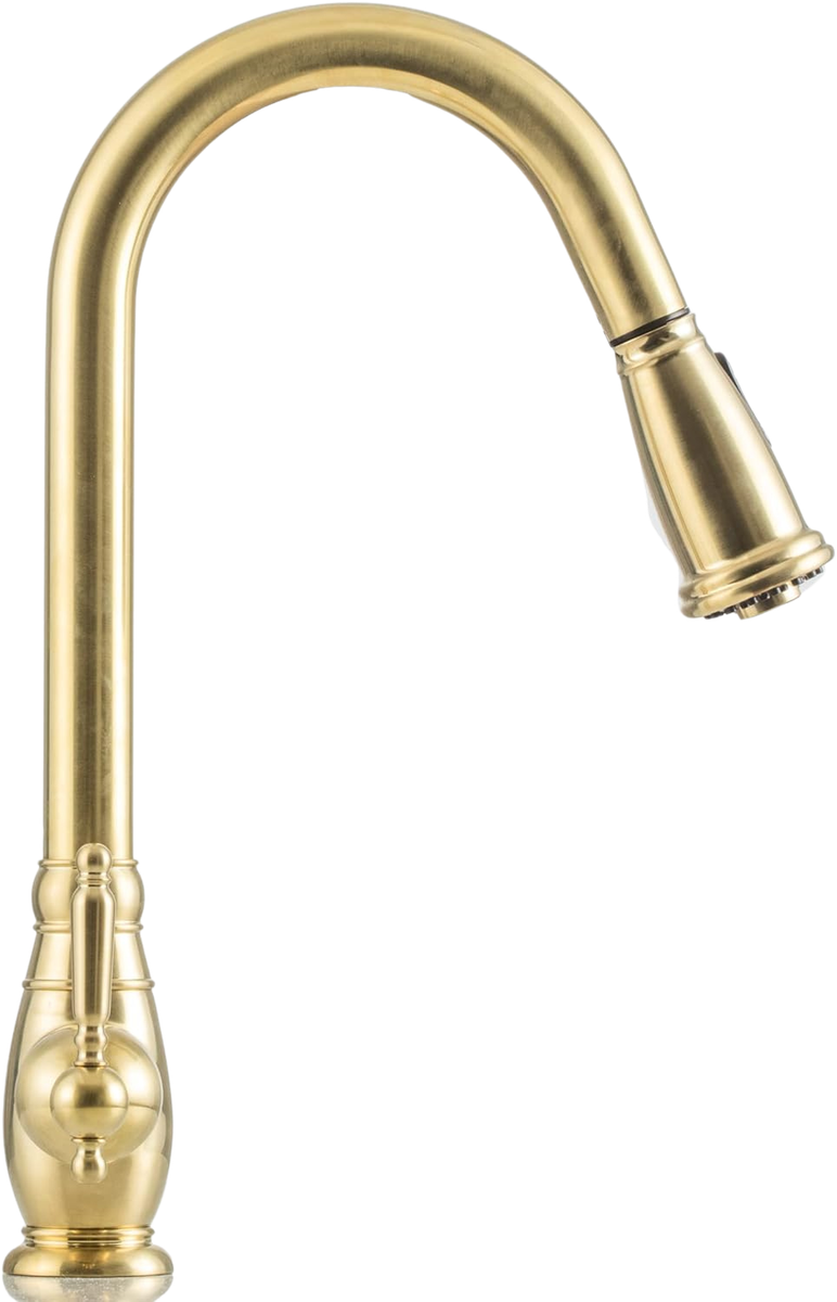 SINK MIXER DECK TYPE 2FUNTION BRUSHED GOLD (HG-516-3)