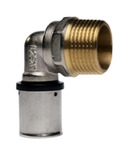 PEX CRIMP MALE ELBOW 3/4'X25MM