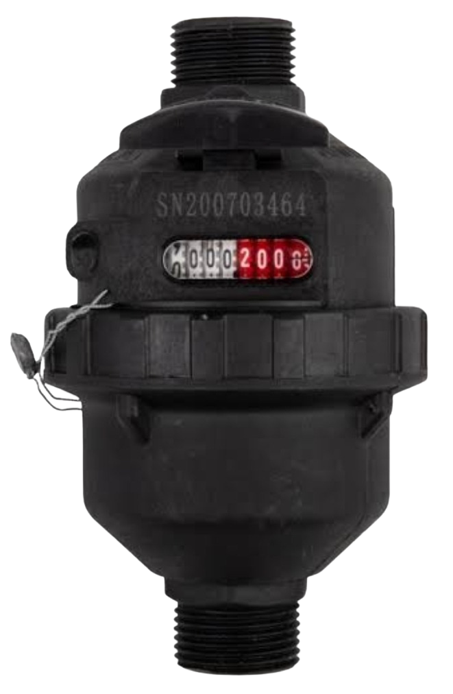 PVC WATER METER INCLUDING TALE PIECE