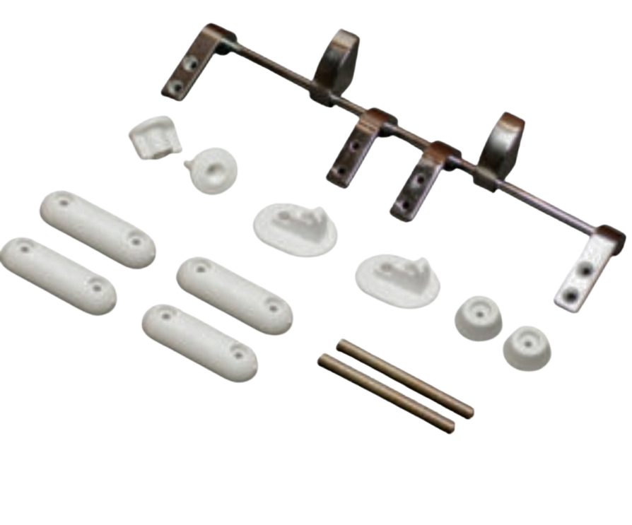 TOILET HINGE CHROME SET