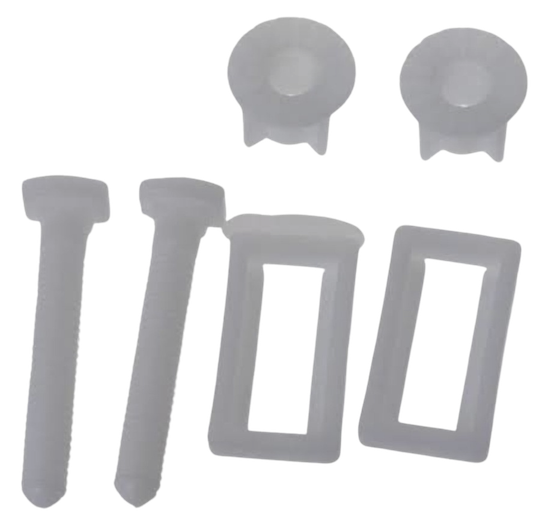TOILET SCREW SET PLASTIC