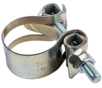 HEAVY DUTY HOSE CLAMPS WITH BOLTS AND NUT 29- PKT 10