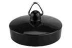BATH PLUG BLACK PKT1