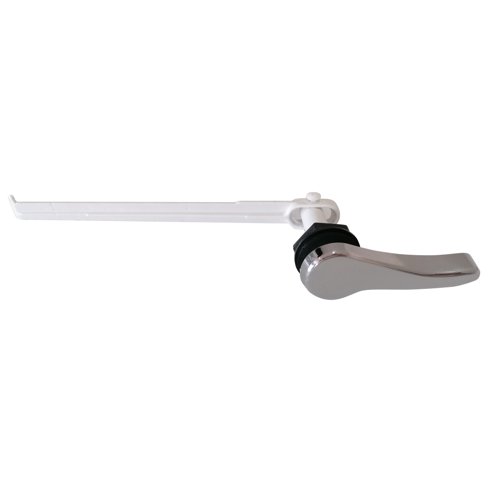 TOILET FRONT FLUSH HANDLE CHROME WITH ARM