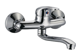 SINGLE LEVER SINK DECK TYPE UNDERSPOUT CHROME
