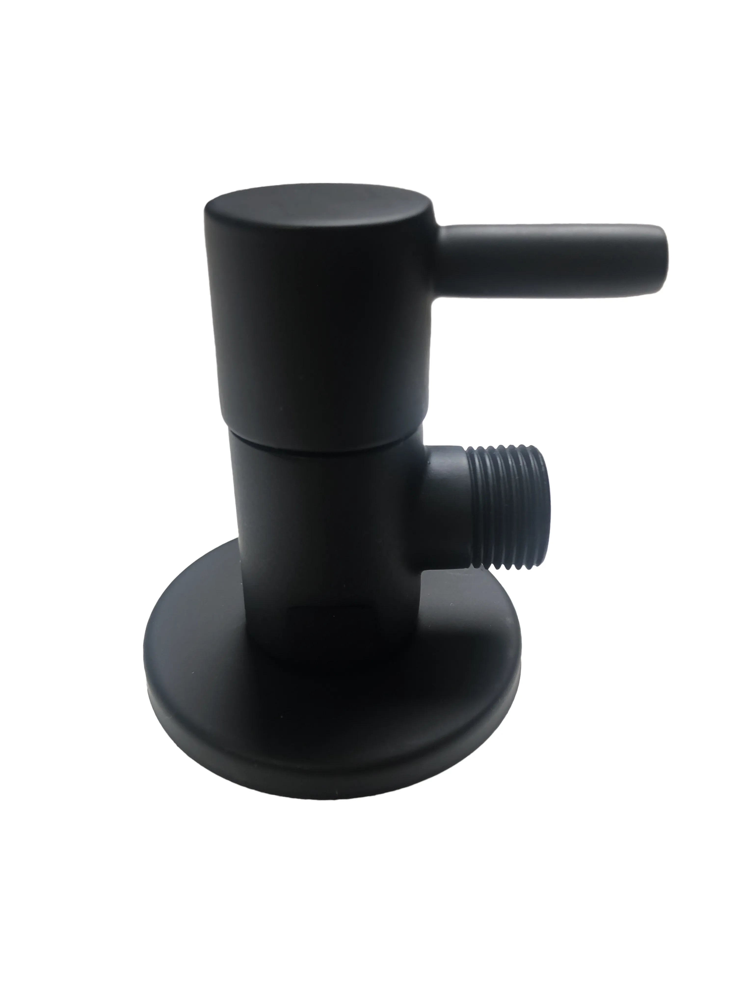 ANGLE VALVE BLACK ROUND