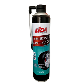 LIDA TYRE FILLER SPRAY 650ML 24PC PER BOX