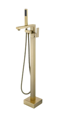 FREESTANDING BATH MIXER BRUSHED GOLD