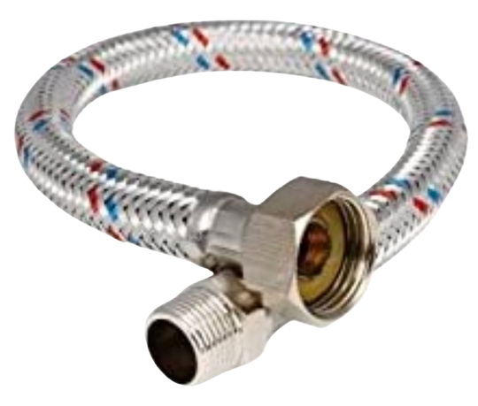 BRAIDED CONNECTOR 1/2'X350MM FXMALE