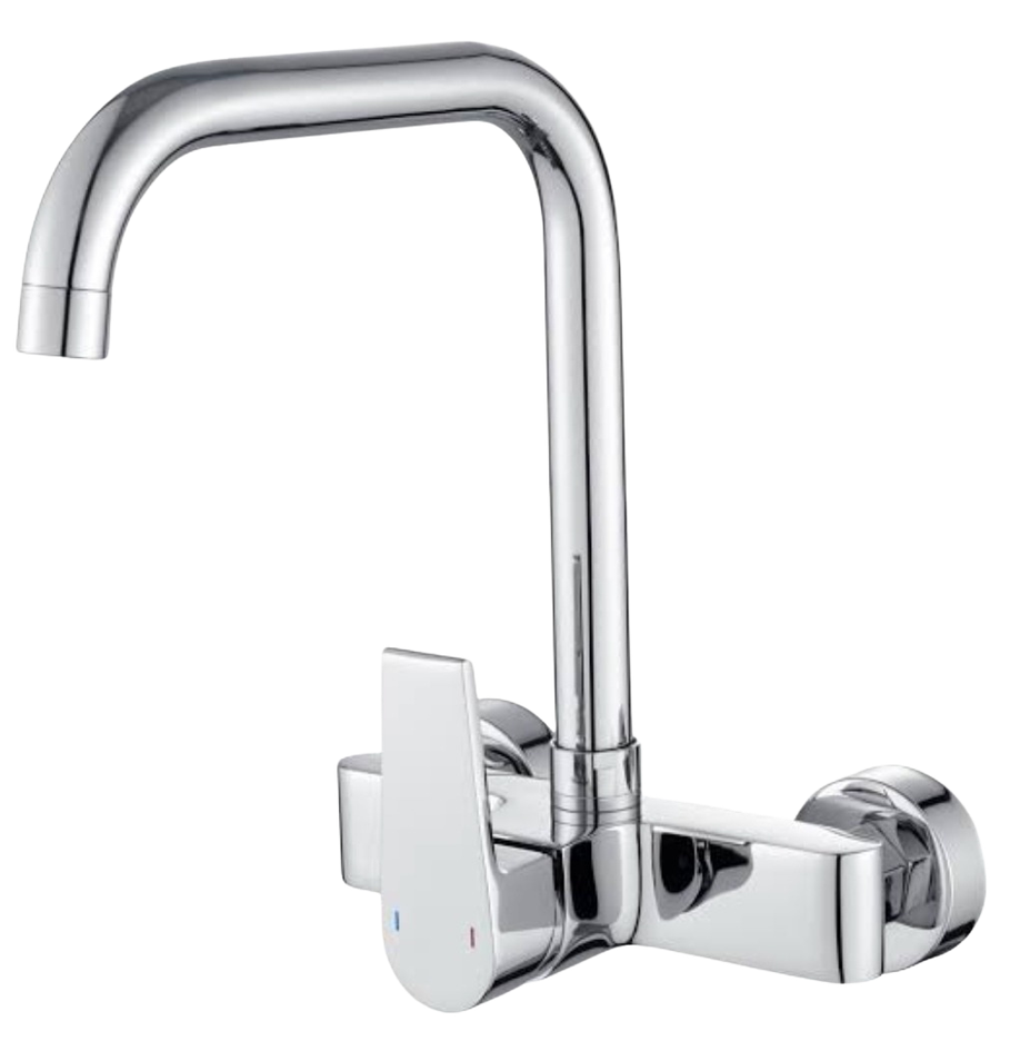 SINK MIXER WALL TYPE OVERSPOUT SQUARE