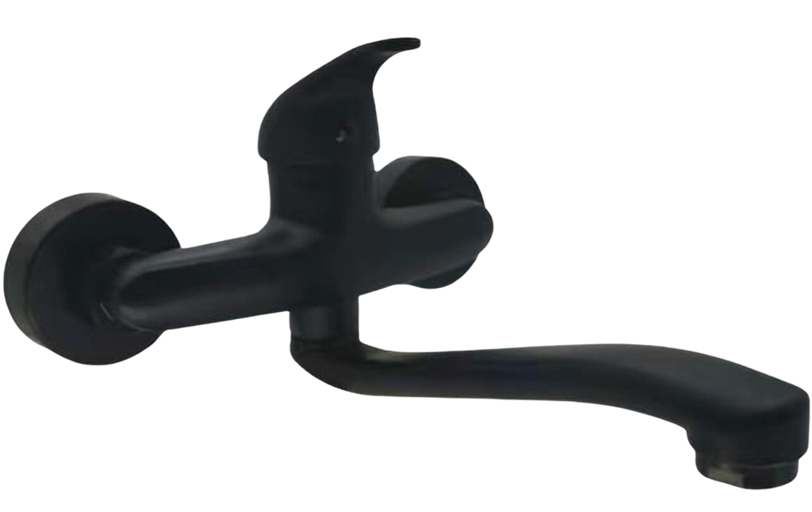 SINK MIXER WALL TYPE BLACK