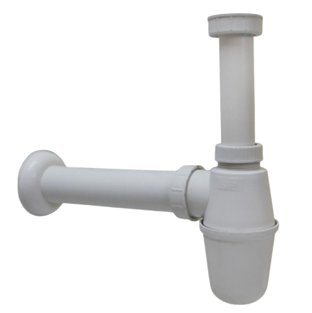 BOTTLE TRAP WHITE PVC UNIVERSAL