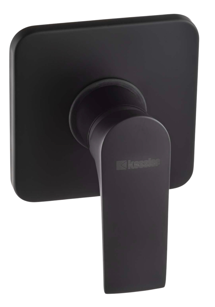 SHOWER MIXER SQUARE BLACK