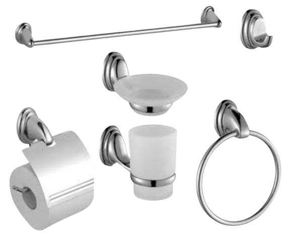 BATHROOM 6PC SET CP