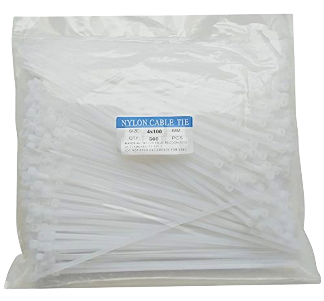 CABLE TIES WHITE 6*