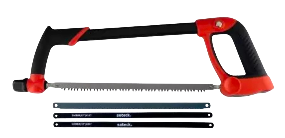 HACKSAW RUBBER HANDLE HD 3-BLADE COMBO