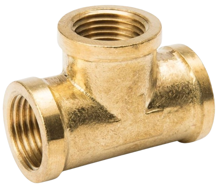BRASS FXF TEE