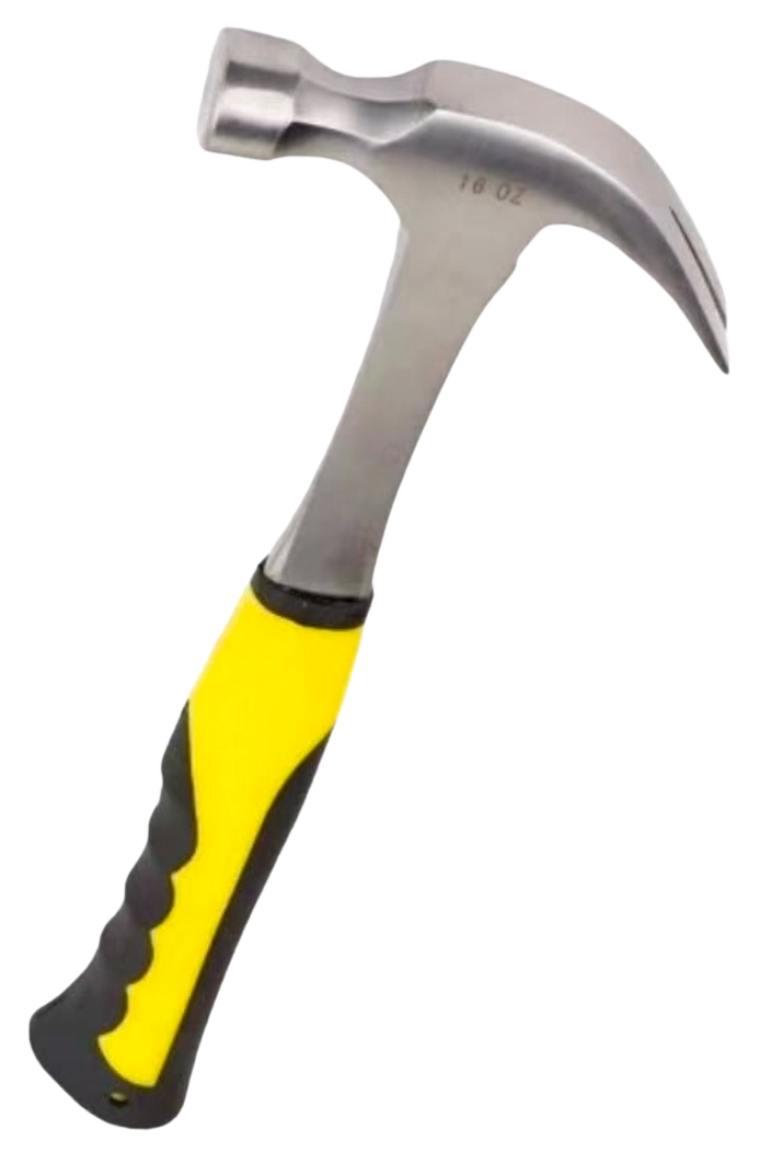 CLAW HAMMER ALL STEEL RUBBER HANDLE 500G